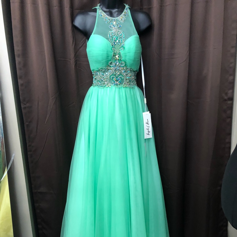 Just lowered all formal prices Lime Green Angela & Alison Formal Gown Size 0